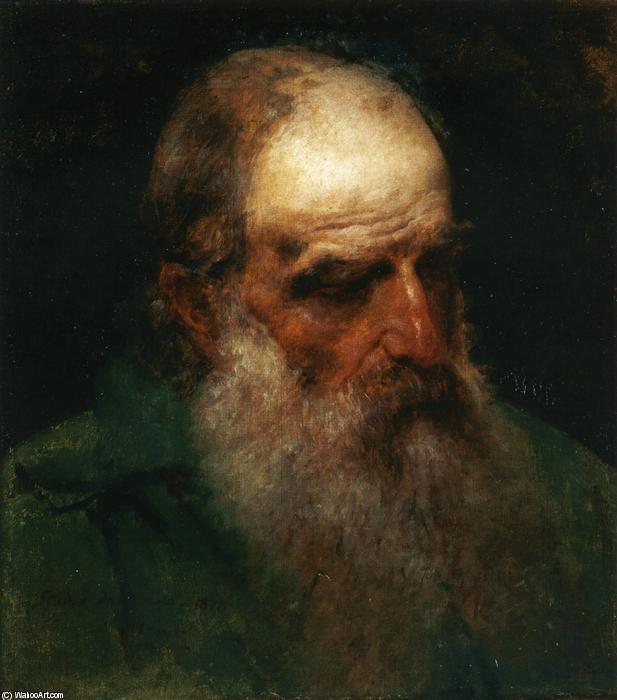 Wikioo.org - The Encyclopedia of Fine Arts - Painting, Artwork by Francesco Hayez - Studio dal Vero di testa di Vecchio (aka Self Portrait)