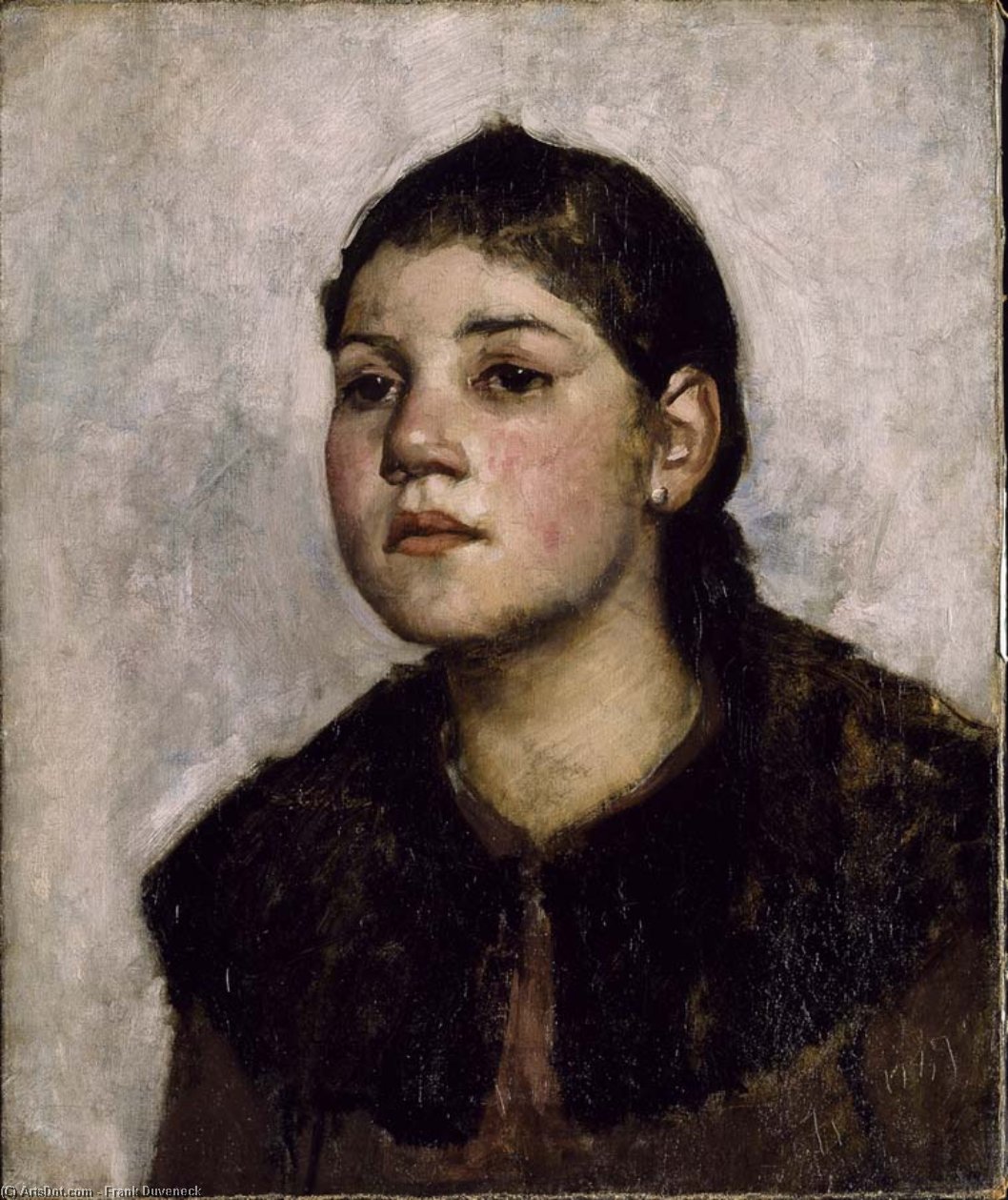 Wikioo.org - The Encyclopedia of Fine Arts - Painting, Artwork by Frank Duveneck - A Child of the People