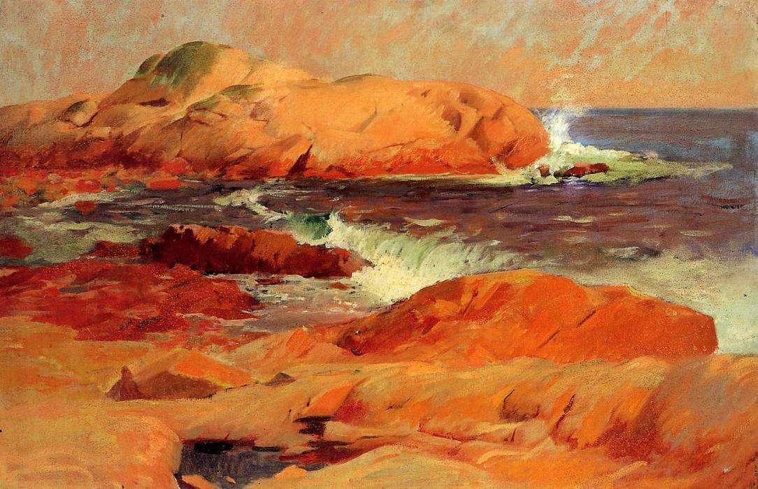 Wikioo.org - The Encyclopedia of Fine Arts - Painting, Artwork by Frank Duveneck - Brace's Rock