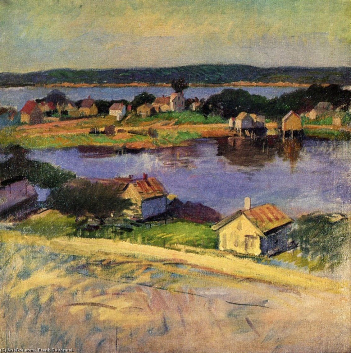Wikioo.org - The Encyclopedia of Fine Arts - Painting, Artwork by Frank Duveneck - Inlet Harbor