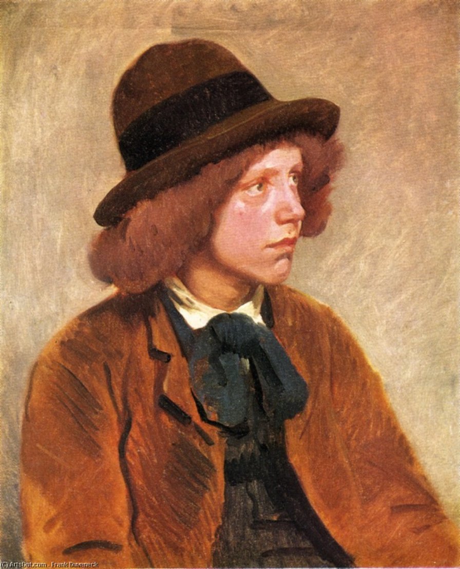 Wikioo.org - The Encyclopedia of Fine Arts - Painting, Artwork by Frank Duveneck - Italian Boy