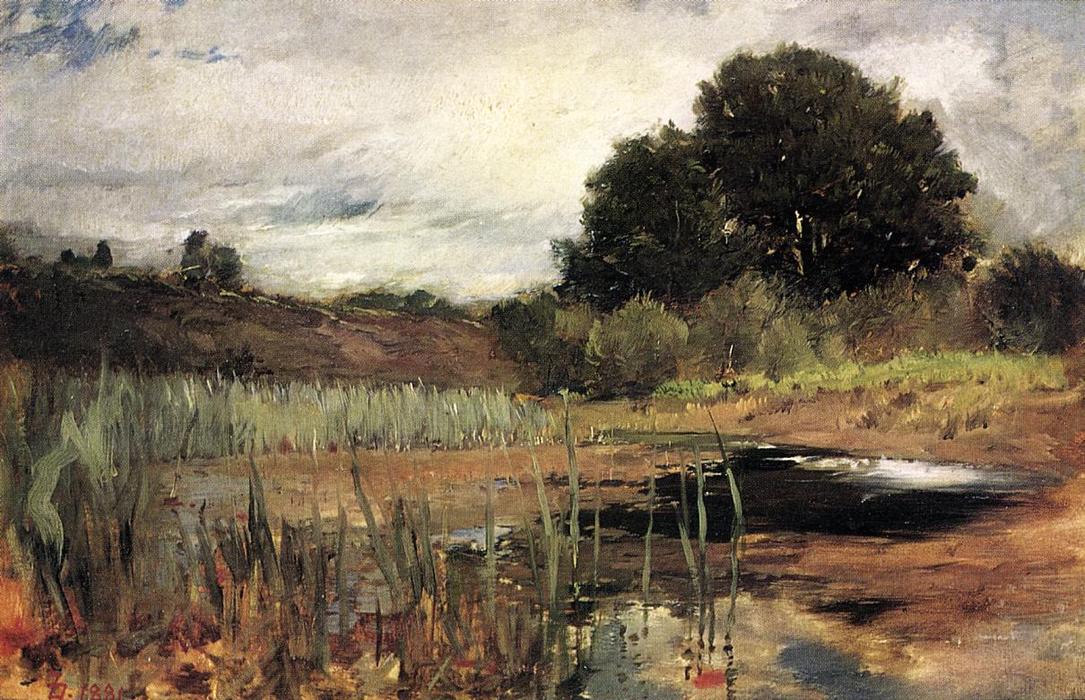 WikiOO.org - Encyclopedia of Fine Arts - Lukisan, Artwork Frank Duveneck - Polling Landscape