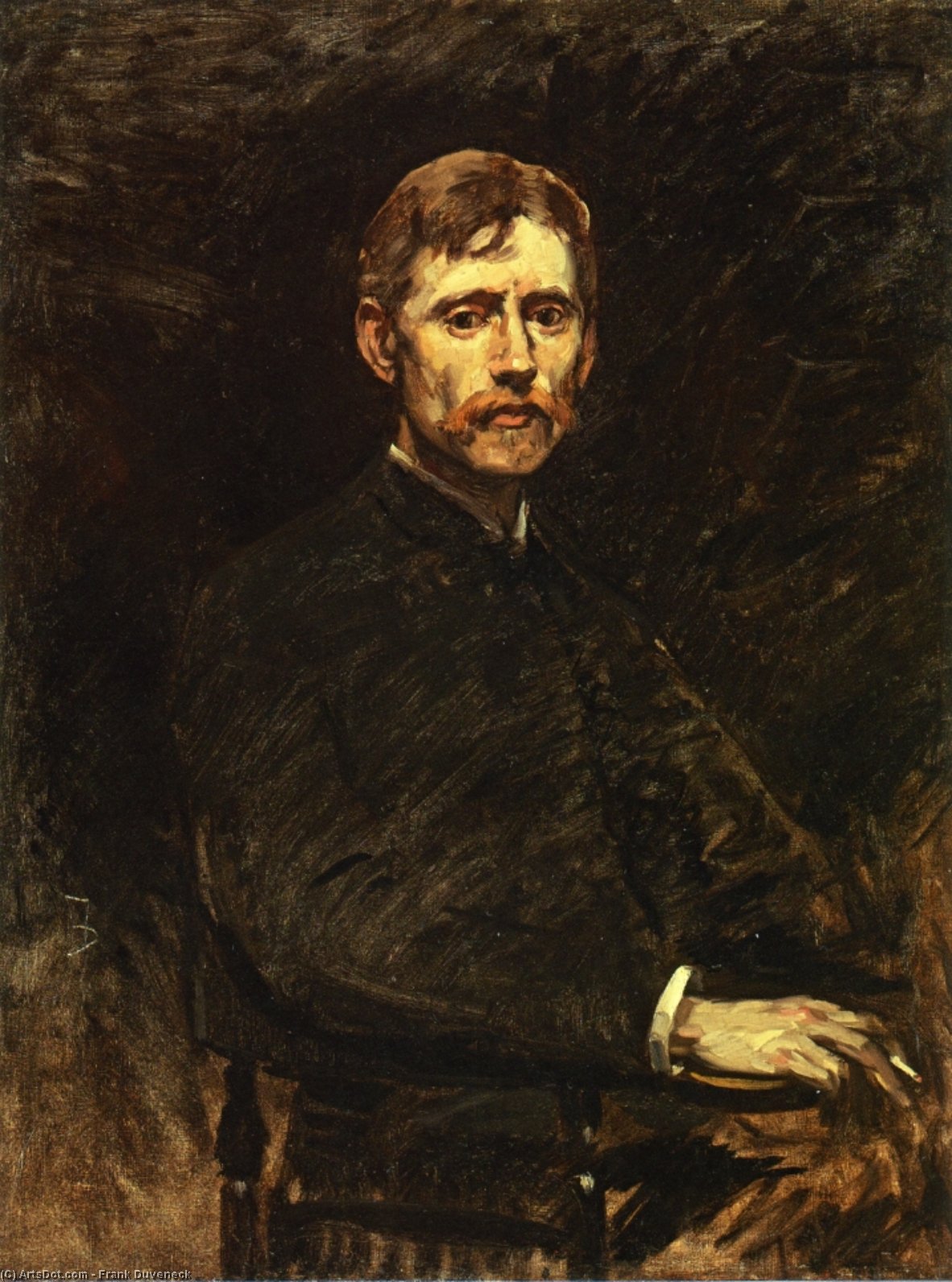 Wikioo.org - สารานุกรมวิจิตรศิลป์ - จิตรกรรม Frank Duveneck - Portrait of Emil Carlson