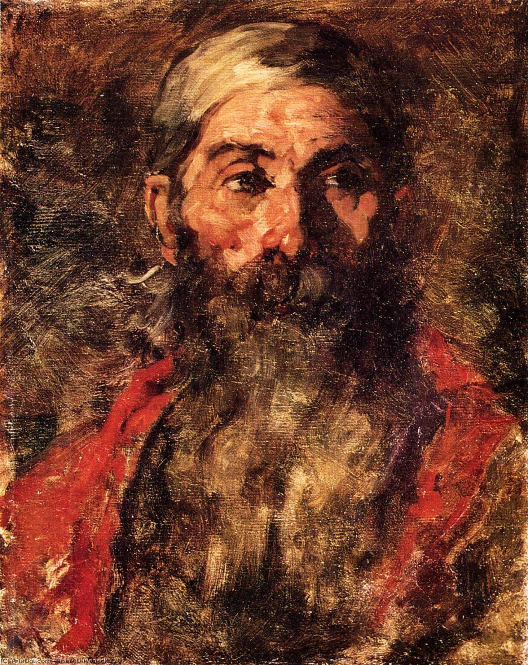 Wikioo.org - The Encyclopedia of Fine Arts - Painting, Artwork by Frank Duveneck - The Old Philosopher