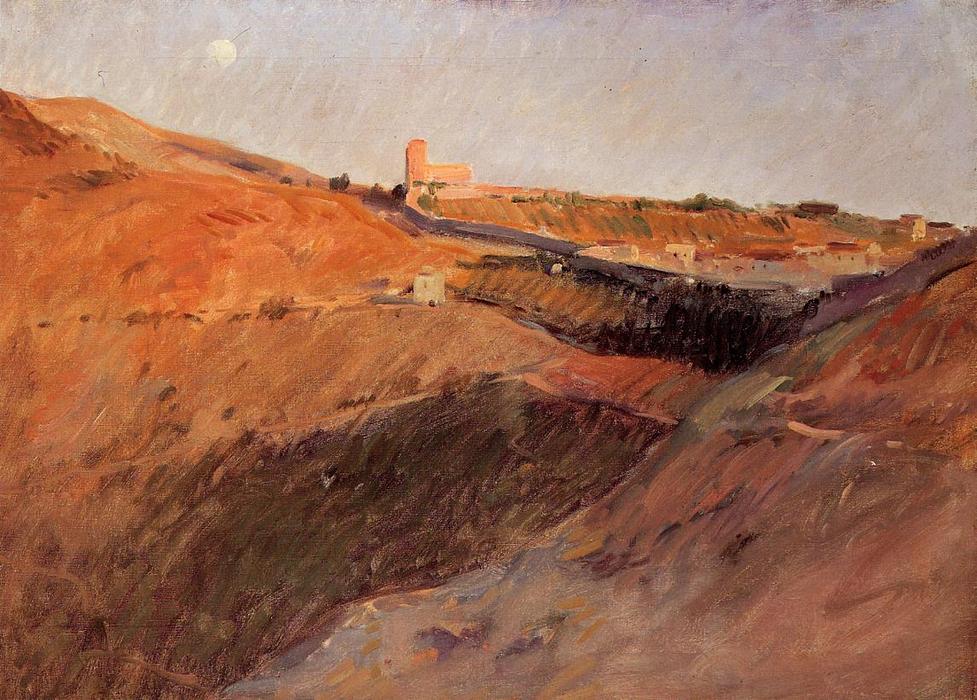Wikioo.org - The Encyclopedia of Fine Arts - Painting, Artwork by Frank Duveneck - Tuscan Hills