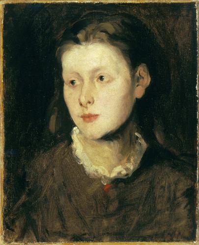 Wikioo.org - The Encyclopedia of Fine Arts - Painting, Artwork by Frank Duveneck - Wistful Girl