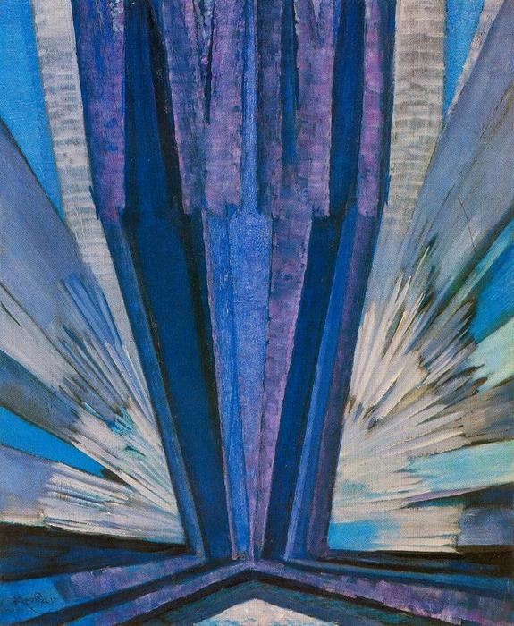 WikiOO.org - Encyclopedia of Fine Arts - Maalaus, taideteos Frantisek Kupka - Blue