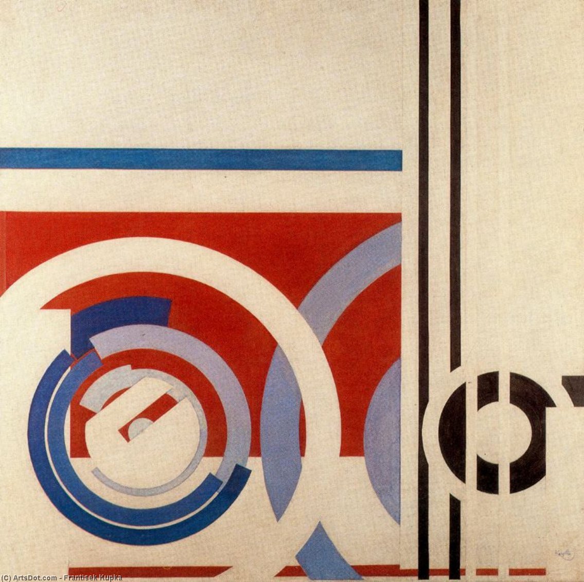 Wikioo.org - The Encyclopedia of Fine Arts - Painting, Artwork by Frantisek Kupka - Circulares and rectilineas