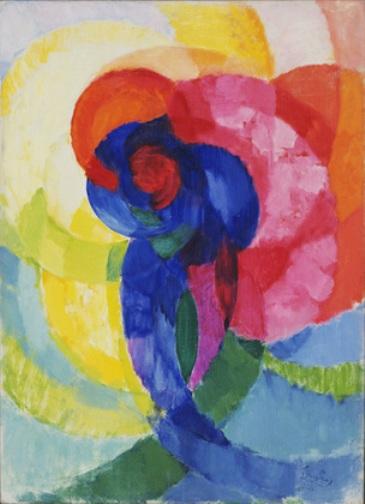 Wikioo.org - The Encyclopedia of Fine Arts - Painting, Artwork by Frantisek Kupka - Red and Blue Disks