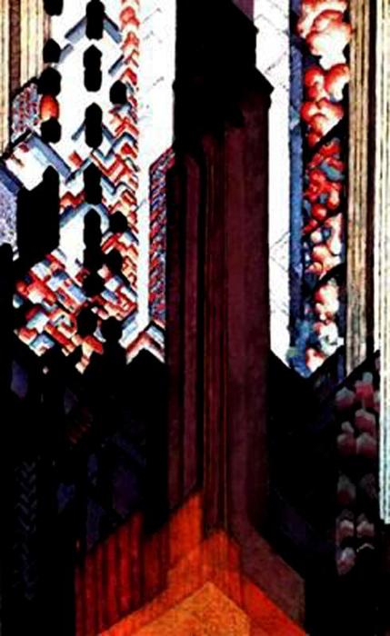 WikiOO.org - Encyclopedia of Fine Arts - Maleri, Artwork Frantisek Kupka - Reminiscence of a Cathedral