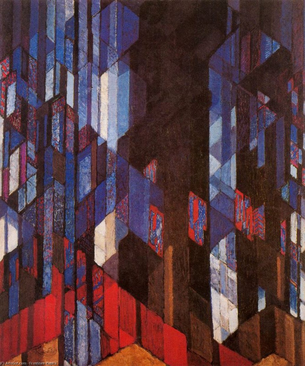 Wikioo.org - The Encyclopedia of Fine Arts - Painting, Artwork by Frantisek Kupka - The cathedral