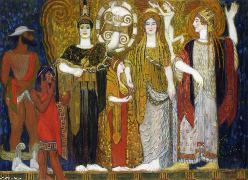 Wikioo.org - The Encyclopedia of Fine Arts - Painting, Artwork by Frantisek Kupka - The Crowning of Helen