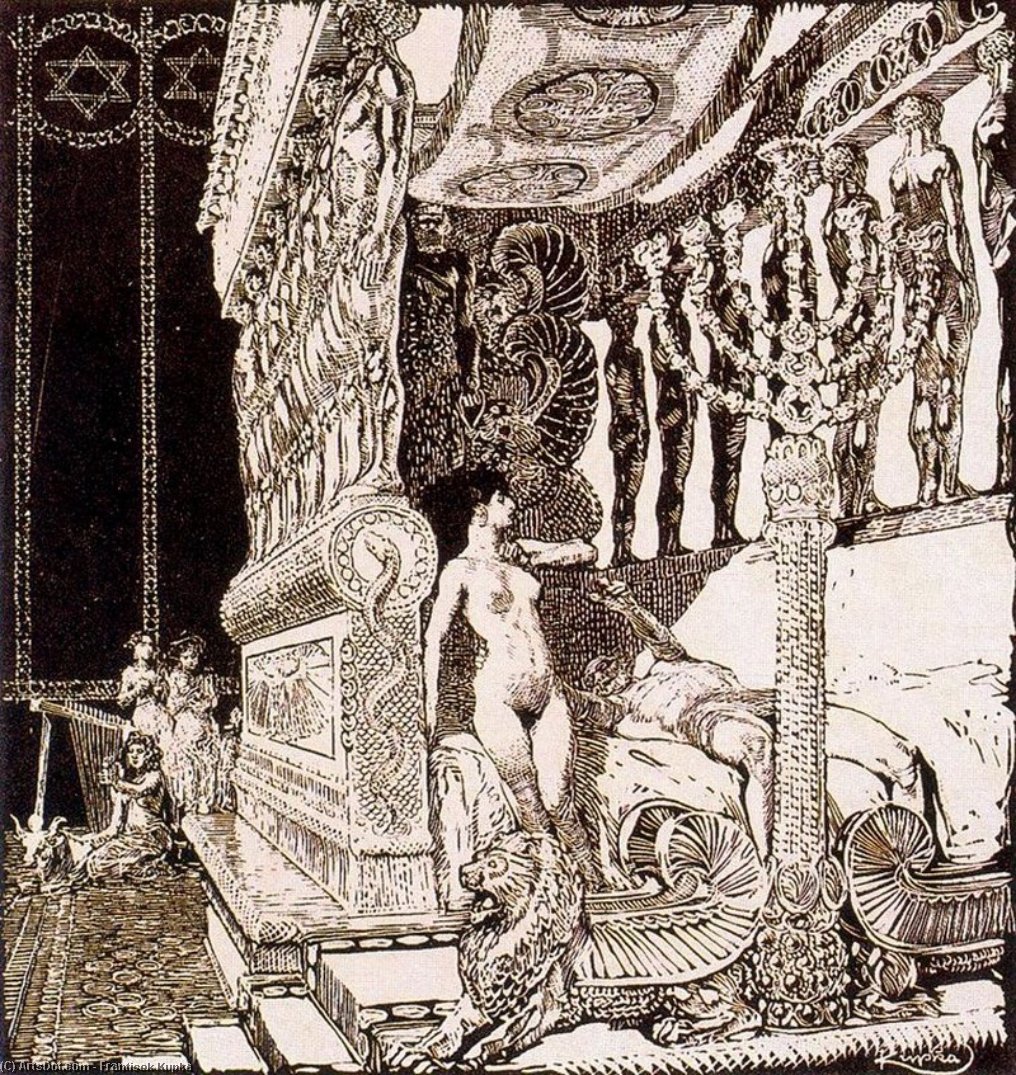 Wikioo.org – L'Enciclopedia delle Belle Arti - Pittura, Opere di Frantisek Kupka - Il Cantico dei Cantici