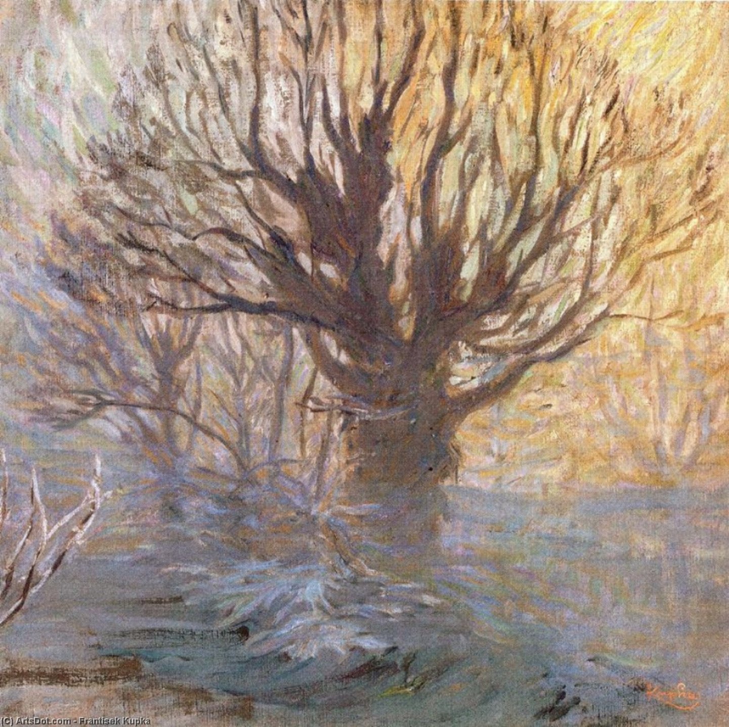 Wikioo.org - The Encyclopedia of Fine Arts - Painting, Artwork by Frantisek Kupka - The tree
