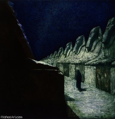 WikiOO.org - Encyclopedia of Fine Arts - Maalaus, taideteos Frantisek Kupka - The Way of Silence II