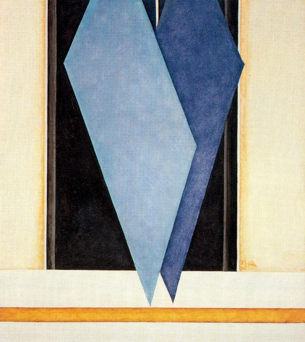 WikiOO.org - Encyclopedia of Fine Arts - Maalaus, taideteos Frantisek Kupka - Two Blue