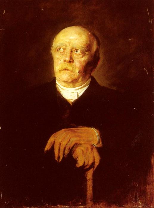 WikiOO.org - 백과 사전 - 회화, 삽화 Franz Seraph Von Lenbach - Portrait Of Furst Otto von Bismarck