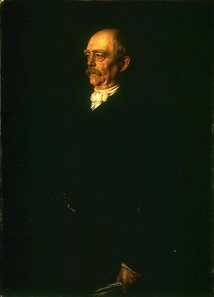 Wikioo.org - The Encyclopedia of Fine Arts - Painting, Artwork by Franz Seraph Von Lenbach - Portrait of Otto von Bismarck