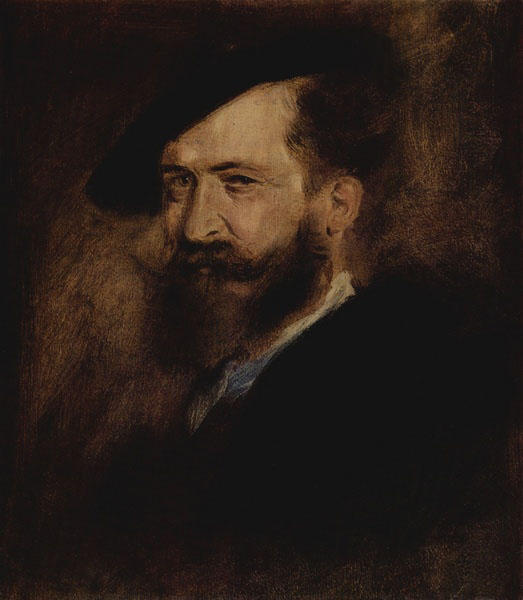 Wikioo.org - The Encyclopedia of Fine Arts - Painting, Artwork by Franz Seraph Von Lenbach - Porträt des Wilhelm Busch