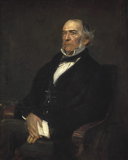 Wikioo.org - The Encyclopedia of Fine Arts - Painting, Artwork by Franz Seraph Von Lenbach - William Ewart Gladstone