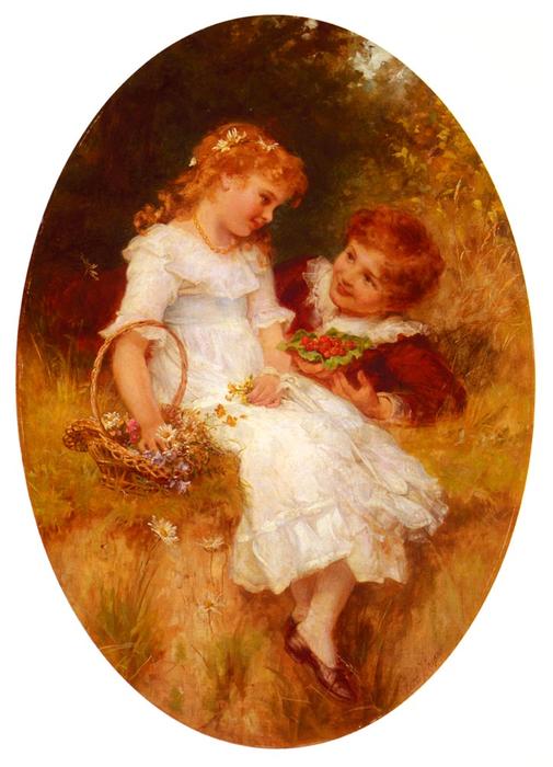 WikiOO.org - Εγκυκλοπαίδεια Καλών Τεχνών - Ζωγραφική, έργα τέχνης Frederick Morgan - Childhood Sweethearts