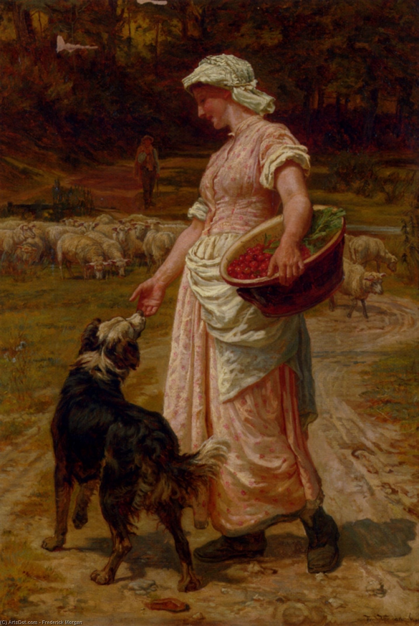 Wikioo.org - The Encyclopedia of Fine Arts - Painting, Artwork by Frederick Morgan - Love Me, Love My Dog