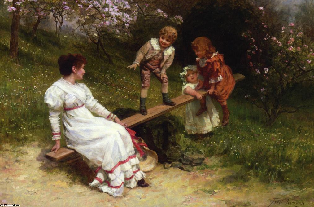 Wikioo.org - The Encyclopedia of Fine Arts - Painting, Artwork by Frederick Morgan - See Saw