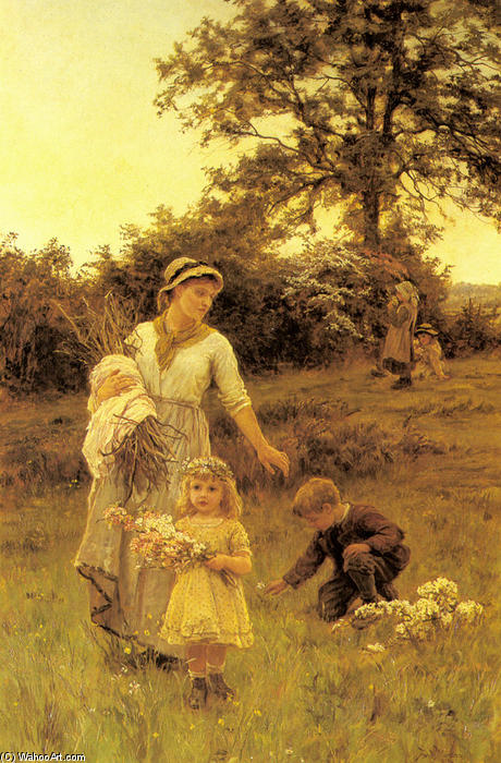 Wikioo.org - The Encyclopedia of Fine Arts - Painting, Artwork by Frederick Morgan - The Garland