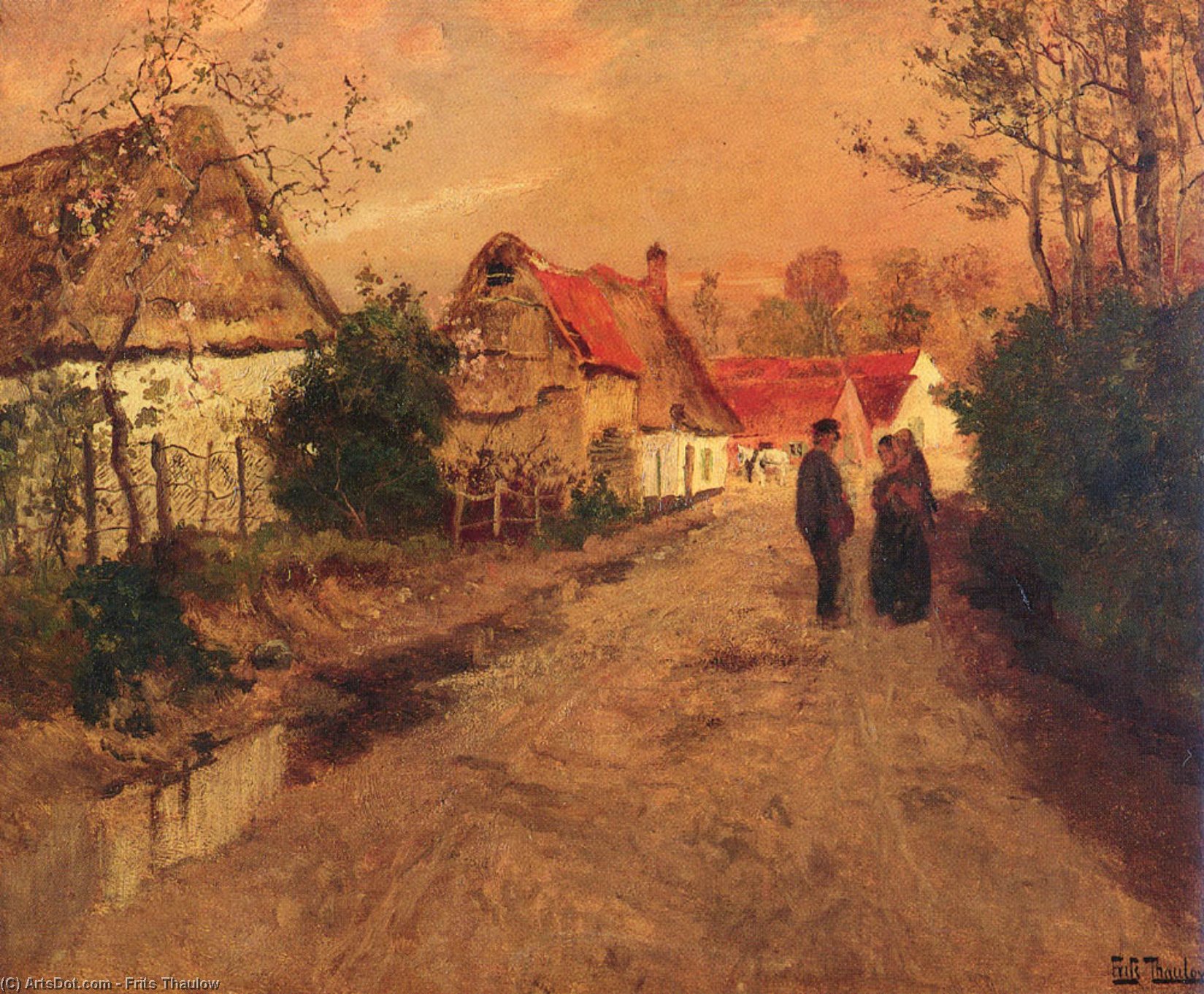 Wikioo.org - The Encyclopedia of Fine Arts - Painting, Artwork by Frits Thaulow - Arques­La­Bataille, Normandie