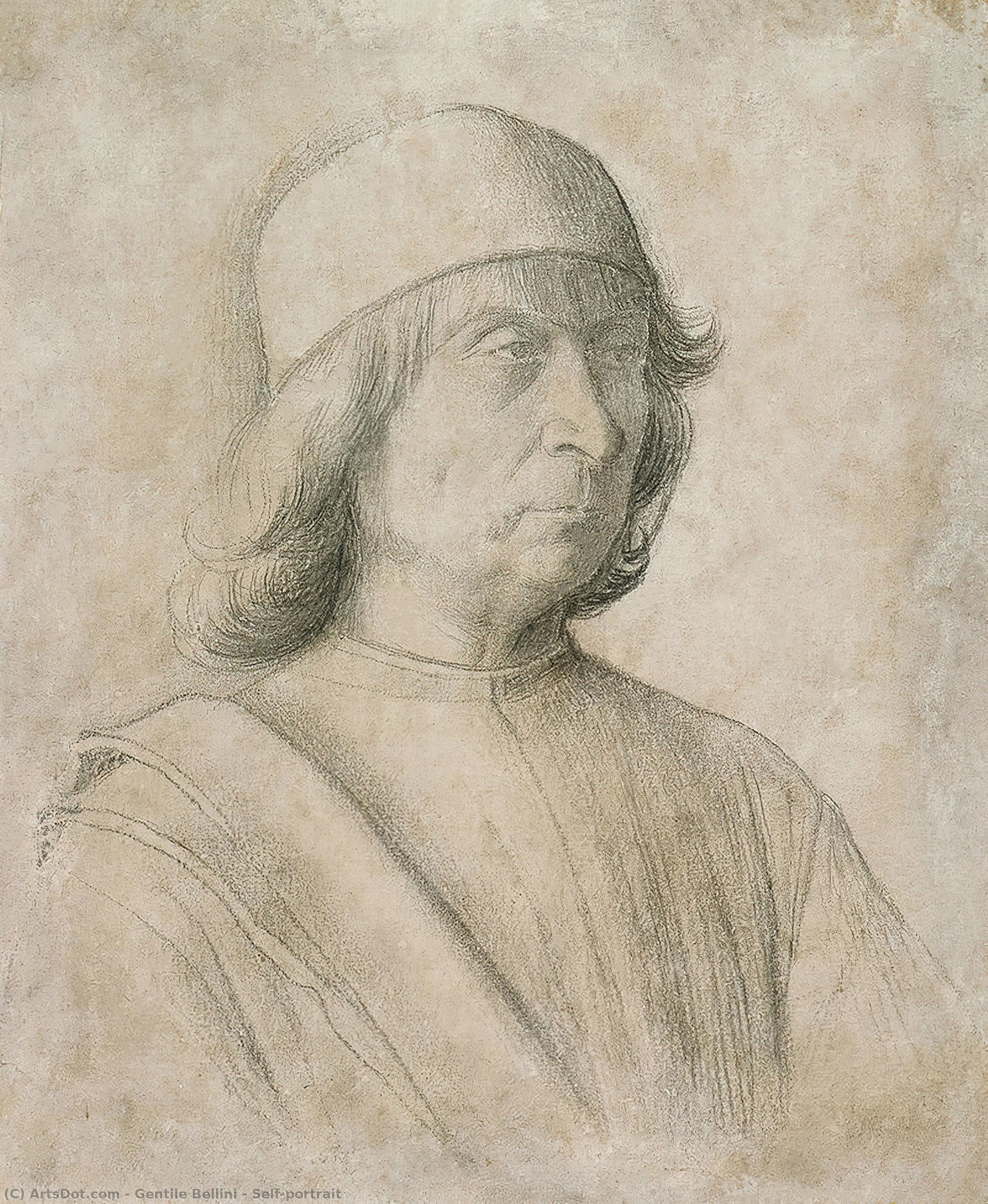 Wikioo.org - The Encyclopedia of Fine Arts - Painting, Artwork by Gentile Bellini - Self-portrait