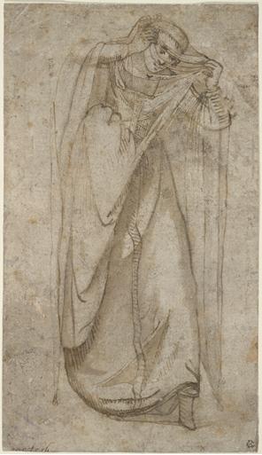 WikiOO.org - Εγκυκλοπαίδεια Καλών Τεχνών - Ζωγραφική, έργα τέχνης Gentile Bellini - Standing Woman