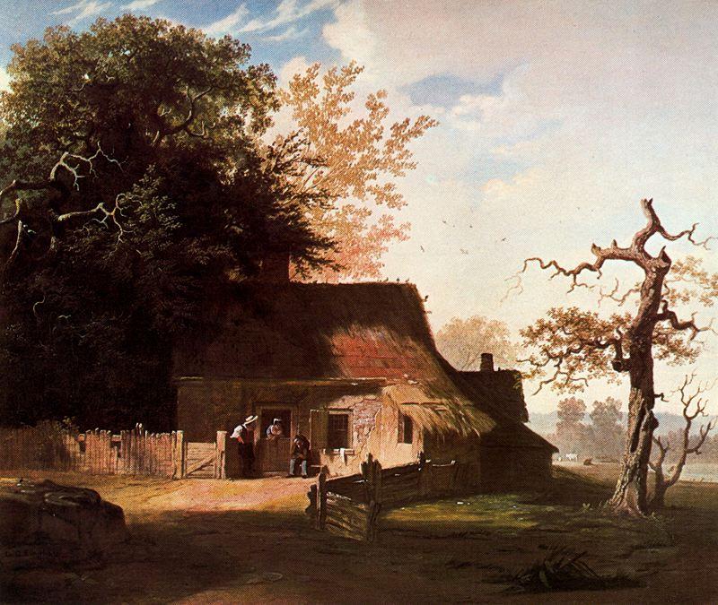 Wikioo.org - The Encyclopedia of Fine Arts - Painting, Artwork by George Caleb Bingham - Cottage Scenery