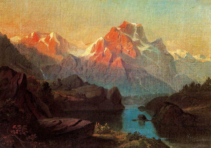 WikiOO.org - Enciclopédia das Belas Artes - Pintura, Arte por George Caleb Bingham - Mountain Landscape
