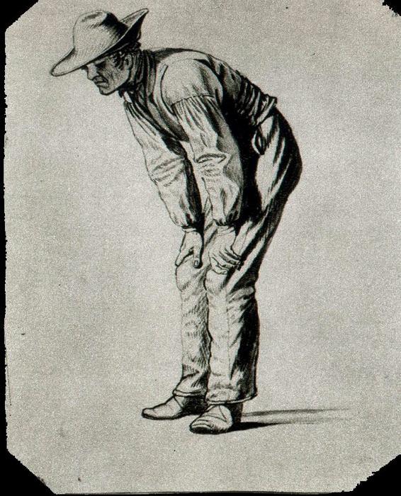 Wikioo.org - The Encyclopedia of Fine Arts - Painting, Artwork by George Caleb Bingham - Study of a Figure 16
