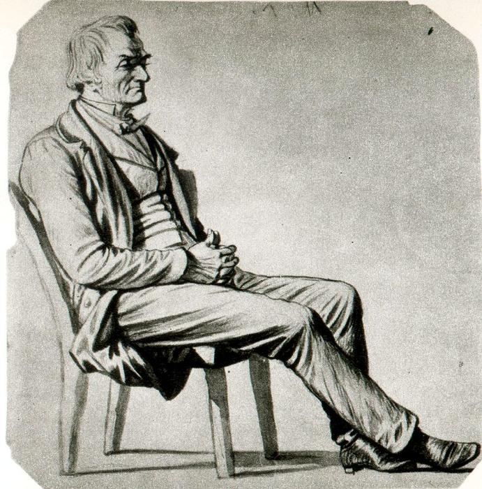 Wikioo.org - The Encyclopedia of Fine Arts - Painting, Artwork by George Caleb Bingham - Study of a Figure 19