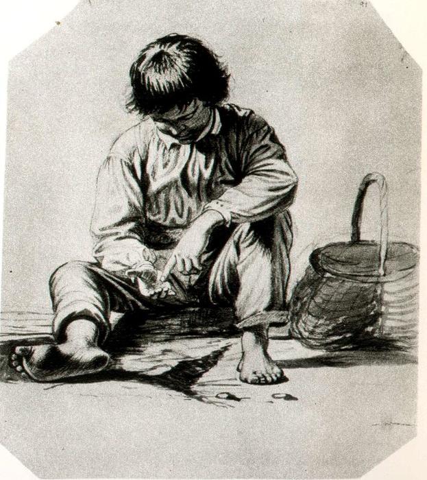 Wikioo.org - The Encyclopedia of Fine Arts - Painting, Artwork by George Caleb Bingham - Study of a Figure 24