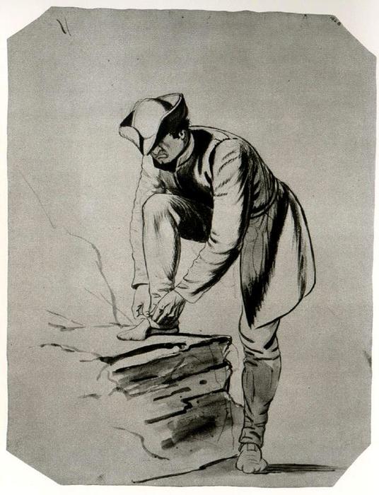 Wikioo.org - The Encyclopedia of Fine Arts - Painting, Artwork by George Caleb Bingham - Study of a Figure 27