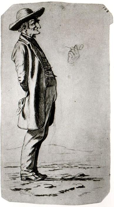 Wikioo.org - The Encyclopedia of Fine Arts - Painting, Artwork by George Caleb Bingham - Study of a Figure 41