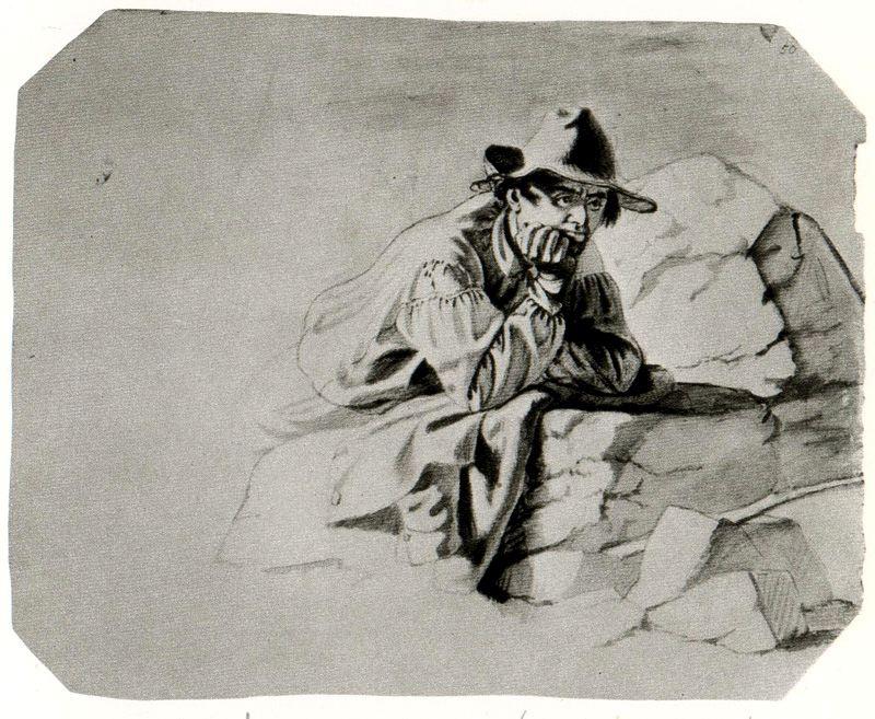 Wikioo.org - The Encyclopedia of Fine Arts - Painting, Artwork by George Caleb Bingham - Study of a Fisherman 1