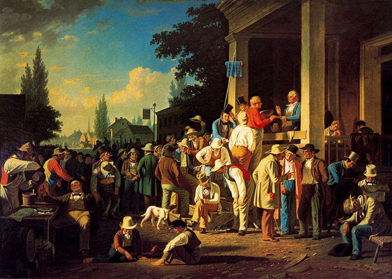 Wikioo.org - The Encyclopedia of Fine Arts - Painting, Artwork by George Caleb Bingham - The County Election