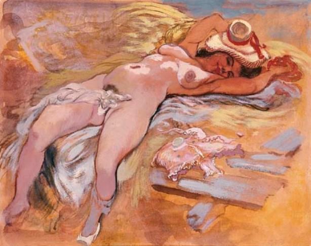 Wikioo.org – La Enciclopedia de las Bellas Artes - Pintura, Obras de arte de George Grosz - Akt 1