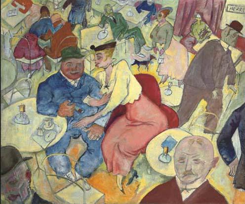 Wikioo.org - The Encyclopedia of Fine Arts - Painting, Artwork by George Grosz - Café house