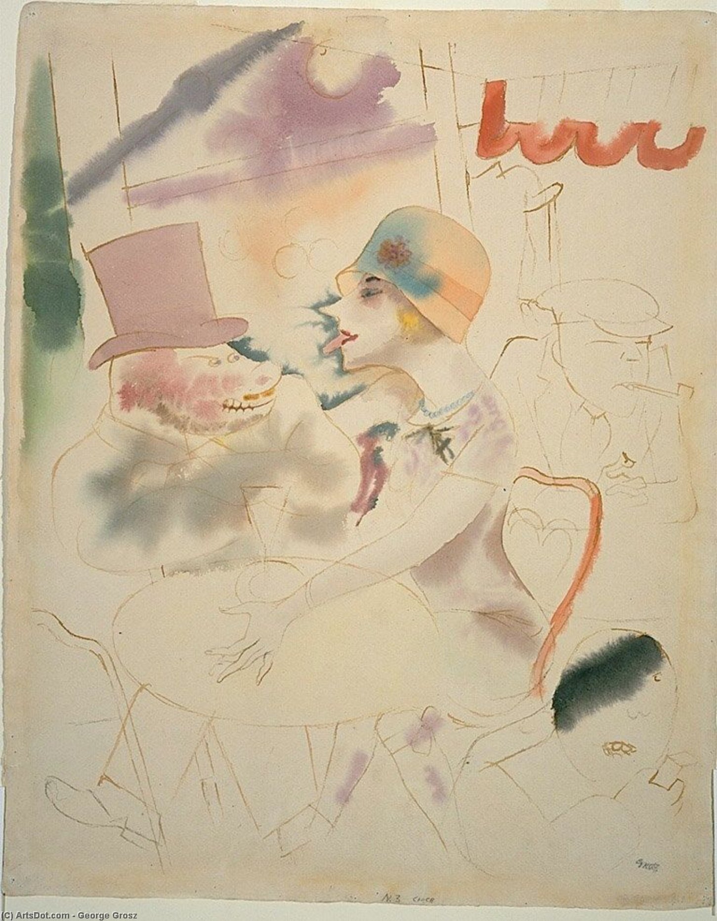 Wikioo.org - The Encyclopedia of Fine Arts - Painting, Artwork by George Grosz - Circe 1