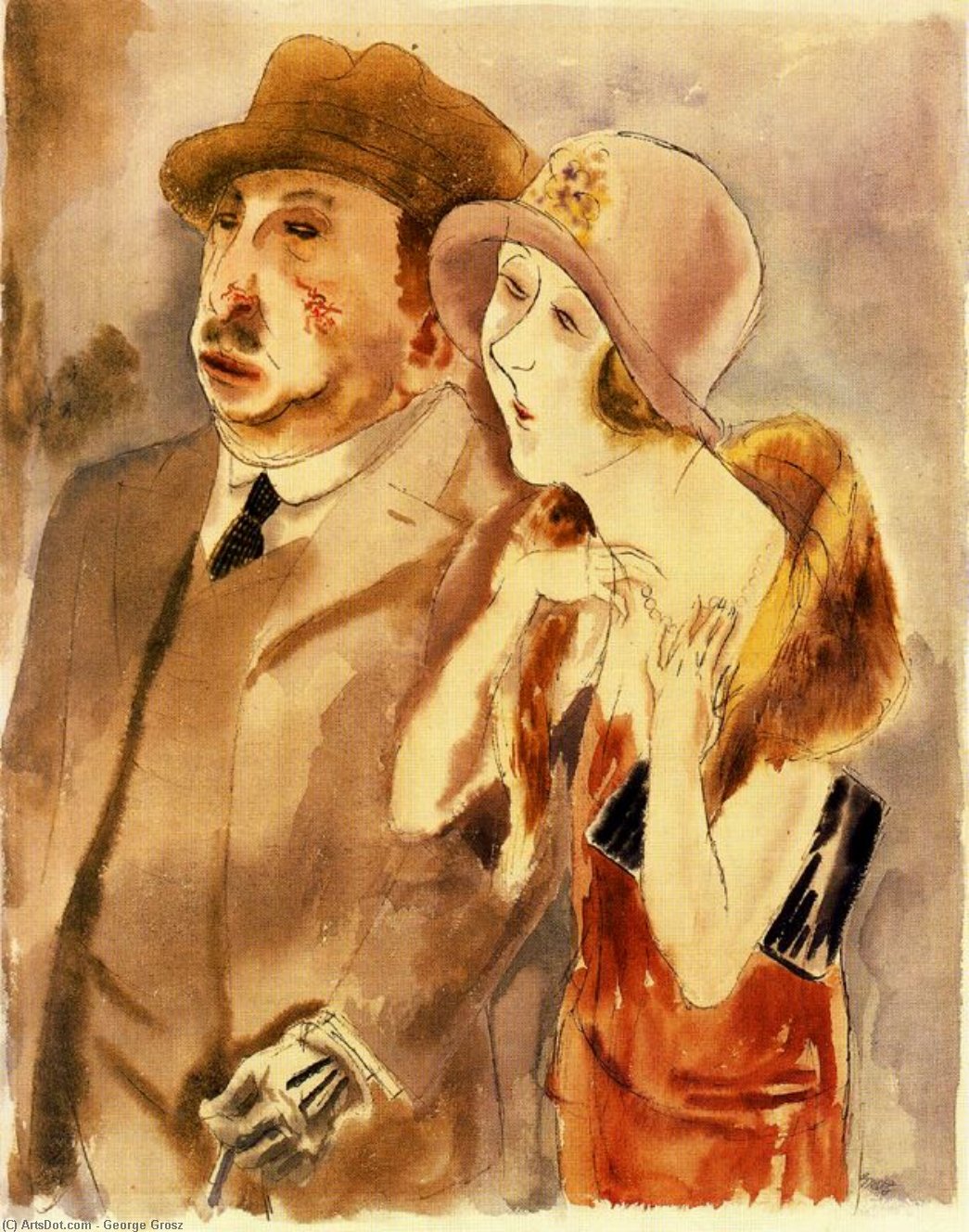 Wikioo.org - The Encyclopedia of Fine Arts - Painting, Artwork by George Grosz - In the best years