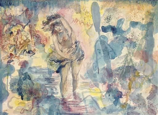 WikiOO.org - Εγκυκλοπαίδεια Καλών Τεχνών - Ζωγραφική, έργα τέχνης George Grosz - Journey through the night