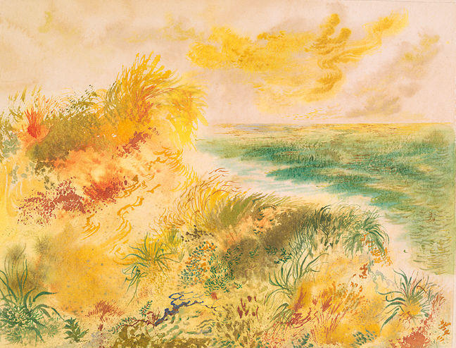 Wikioo.org - สารานุกรมวิจิตรศิลป์ - จิตรกรรม George Grosz - Midday, Cape Cod