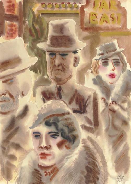 Wikioo.org - The Encyclopedia of Fine Arts - Painting, Artwork by George Grosz - New York Types