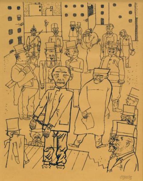 Wikioo.org - The Encyclopedia of Fine Arts - Painting, Artwork by George Grosz - Nobody Cares about Them