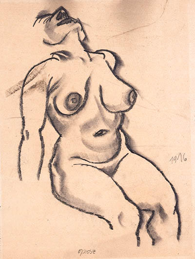 WikiOO.org - Encyclopedia of Fine Arts - Maľba, Artwork George Grosz - Nude 3