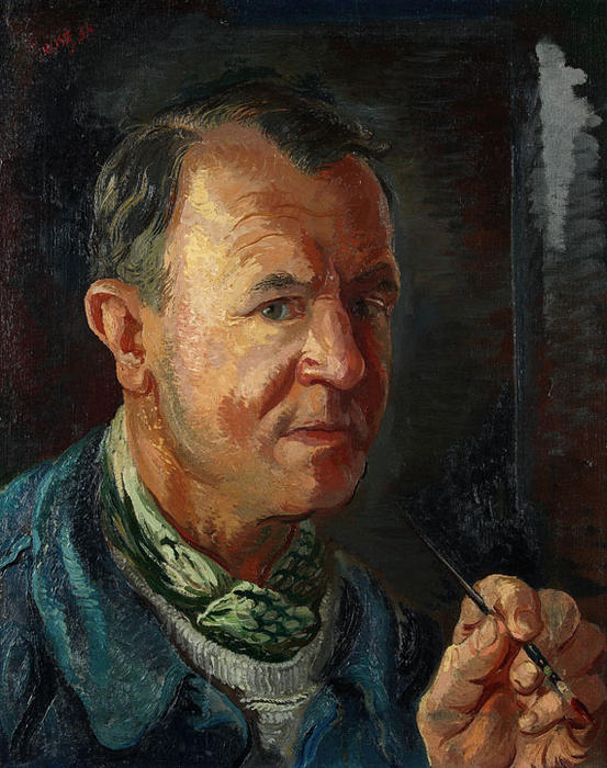 WikiOO.org - Енциклопедия за изящни изкуства - Живопис, Произведения на изкуството George Grosz - Self portrait 2